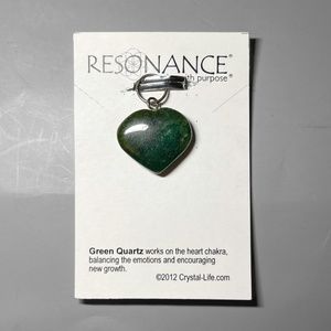 Green Quartz Heart Pendant